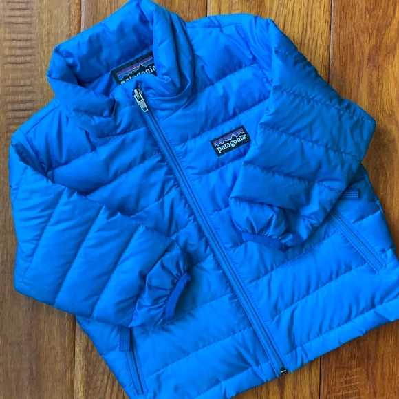 Patagonia Other - Like New Patagonia Gender Neutral Blue Baby Puffer